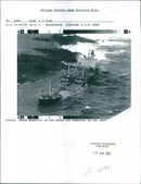 Tanker braer monrovia on the rocks. - Vintage Photograph
