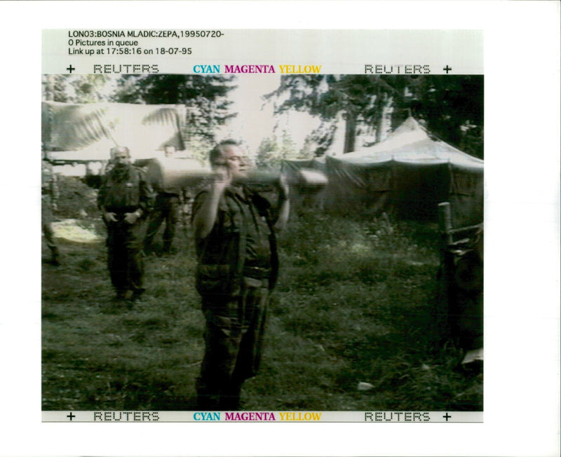 Gen. Ratko Mladic. - Vintage Photograph