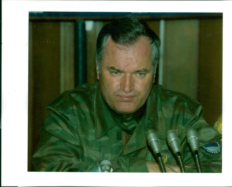 Gen. Ratko Mladic. - Vintage Photograph