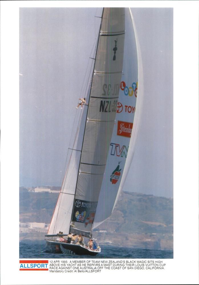 Ship: Yacht: Black Magic - Vintage Photograph