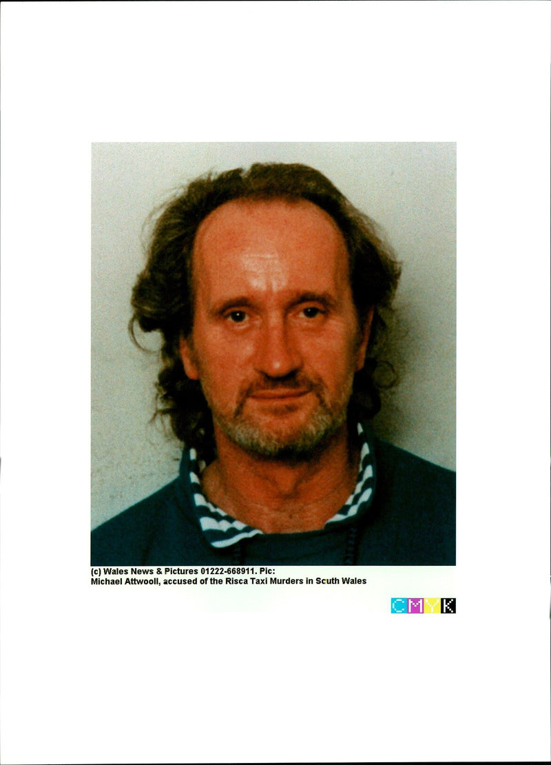 MICHAEL ATTWOOLL ACCUSED THE RISCA TAXI MURDERS SCUTH WALES - Vintage Photograph