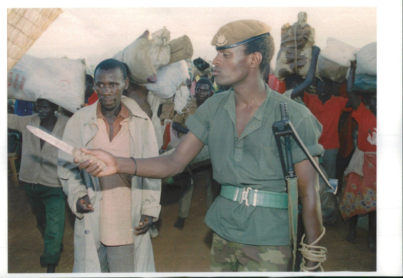 A soldier from the burundi army. - Vintage Photograph