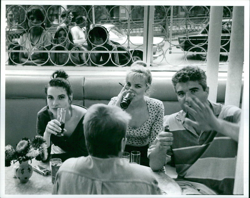 The new rich and the always poor. - Vintage Photograph