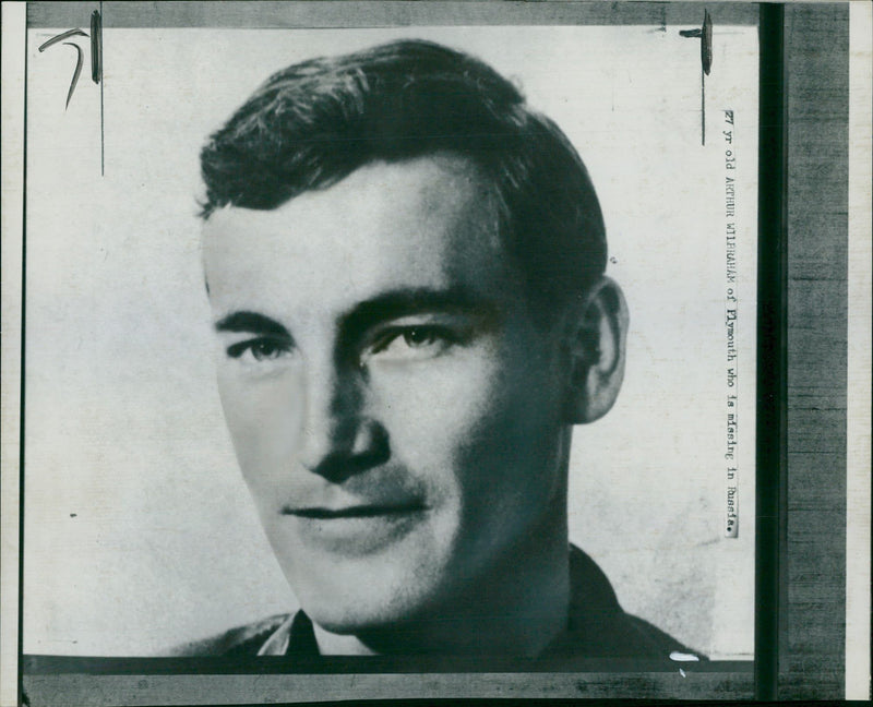 Arthur Wilbraham of Plymouth who is missing in Russia. - Vintage Photograph