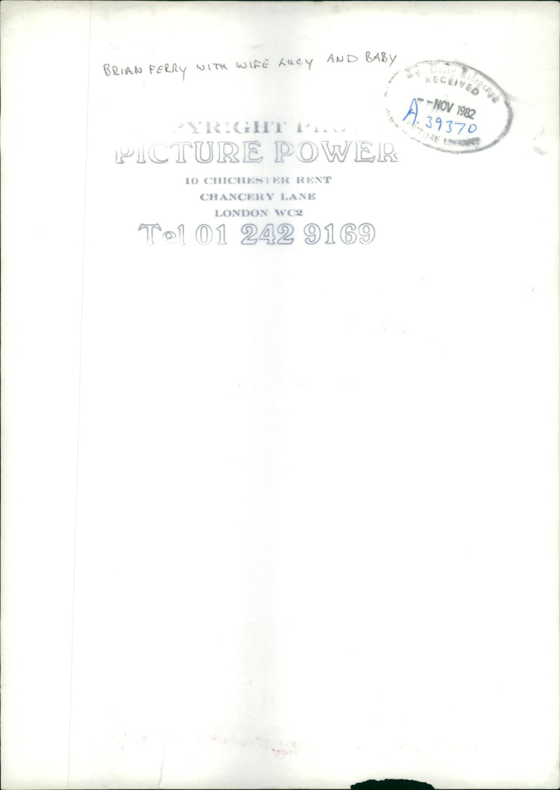 Brian Ferry, Lead singer Roxy Music - Vintage Photograph