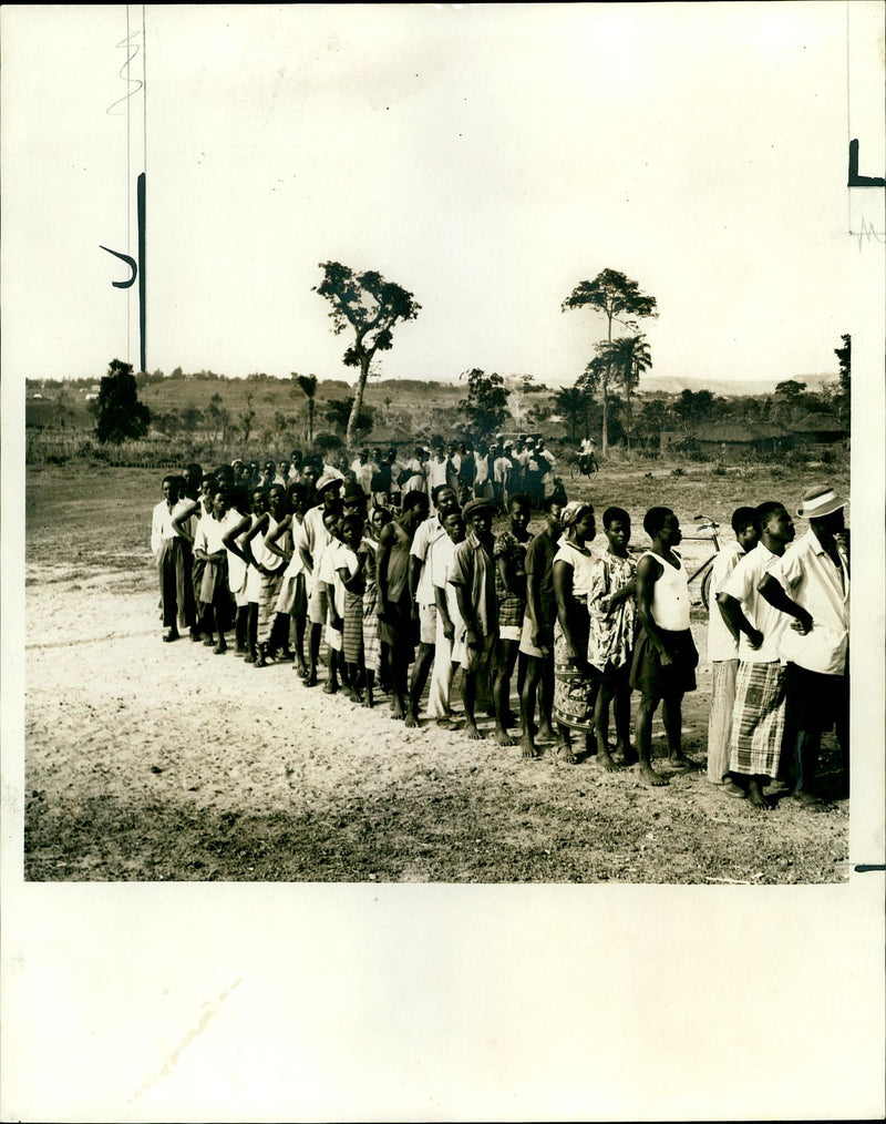 Election in Nigeria. - Vintage Photograph