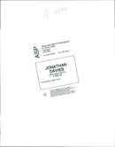 Jonathan Davies. - Vintage Photograph