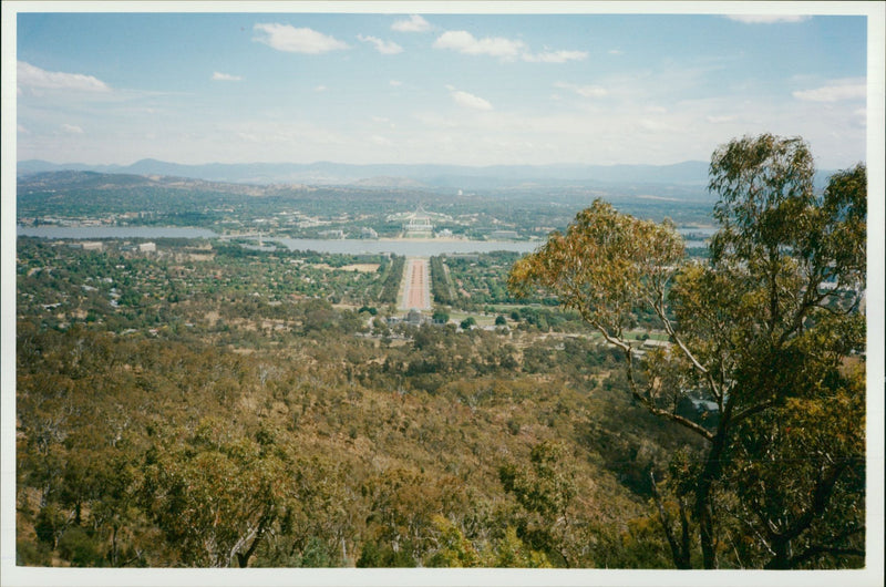 A view of Canberra, Australia. - Vintage Photograph