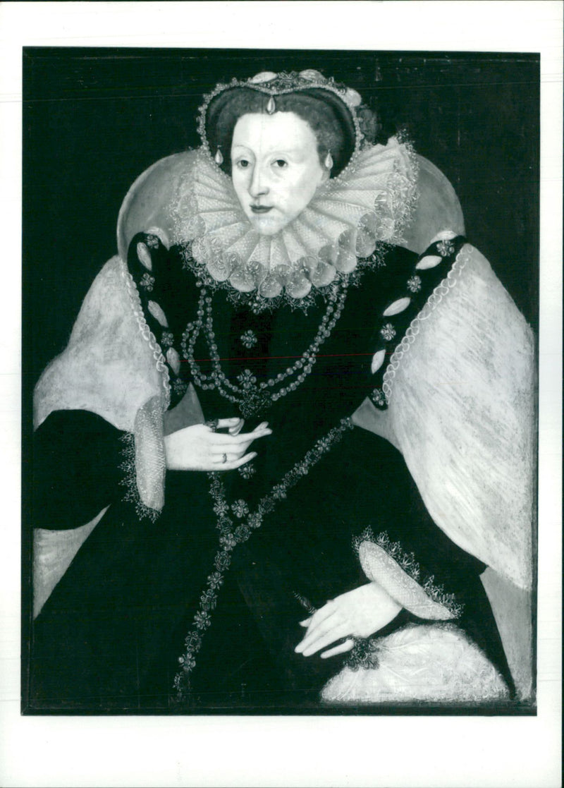 Elizabeth I of England. - Vintage Photograph