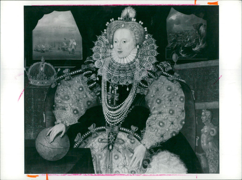 Elizabeth I of England. - Vintage Photograph