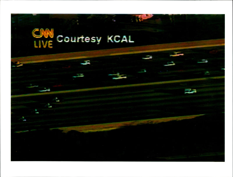 The CNN Live Courtesy KCAL. - Vintage Photograph