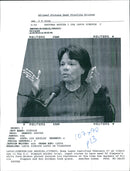 Rosa Lopez testifies on Videotape in the O.J Simpson murder trial. - Vintage Photograph