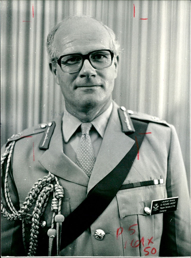 Lt-Gen. Sir Richard Vincent. - Vintage Photograph