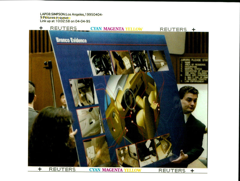 A prosecution exhibit, showing photograph of blood. - Vintage Photograph