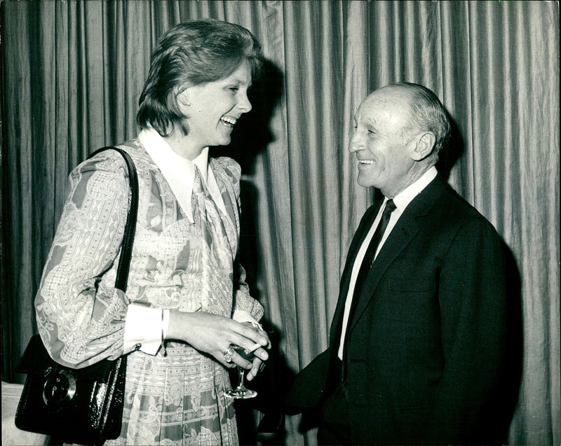 Meriel Tufnell and Scobie Breaseley. - Vintage Photograph