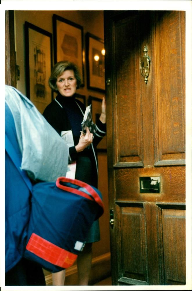 Mrs. Anne Heseltine wife of the President Michael Heseltine. - Vintage Photograph