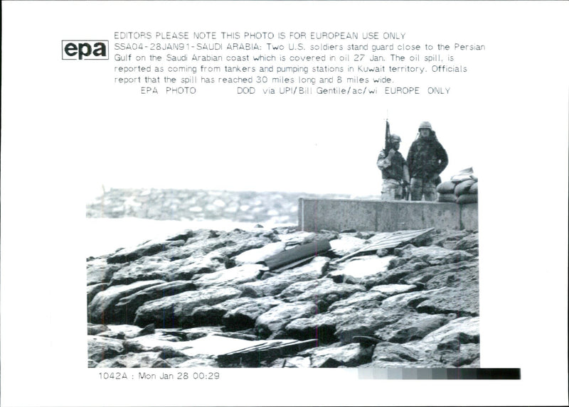 Gulf War Pollution - Vintage Photograph