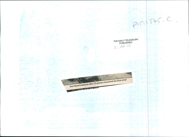 Gulf War Pollution - Vintage Photograph