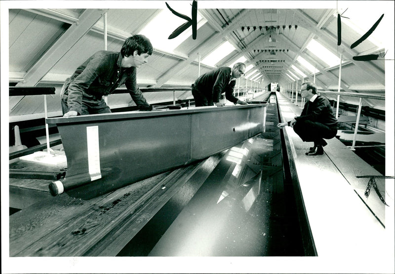 The Denny Ship Model Experiment Tank. - Vintage Photograph