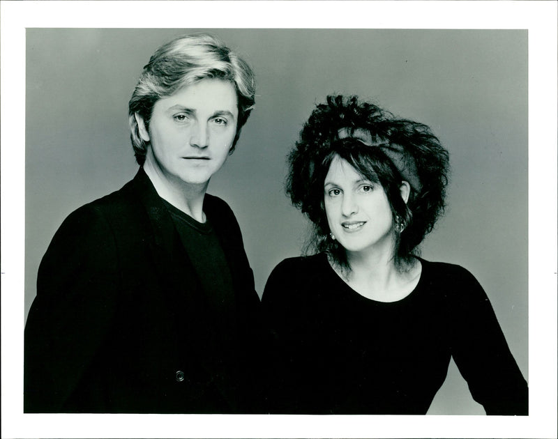 David and Elizabeth Emanuel. - Vintage Photograph