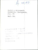 David & Elizabeth Emanuel. - Vintage Photograph