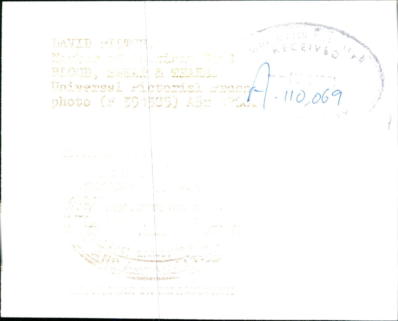 David a member of Blood, Sweat and Tears Pop Group. - Vintage Photograph