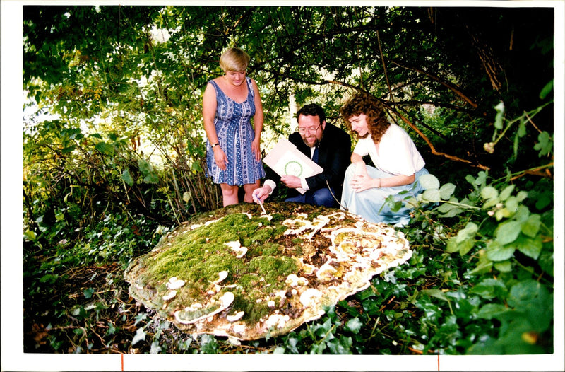 Dr. Dennis Allsopp with Dr. Michelle Williams and Karen Meades. - Vintage Photograph