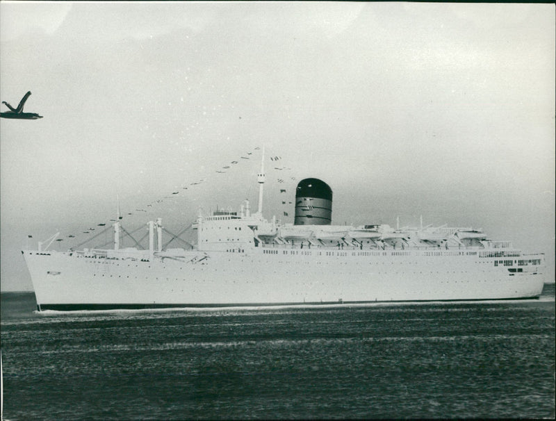 Ship Carmania - Vintage Photograph