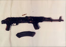 Kalashnikov Rifle used by lunmen who murdered pc goodman. - Vintage Photograph