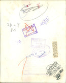 Cricketer M. J. K. Smith during batting action - Vintage Photograph