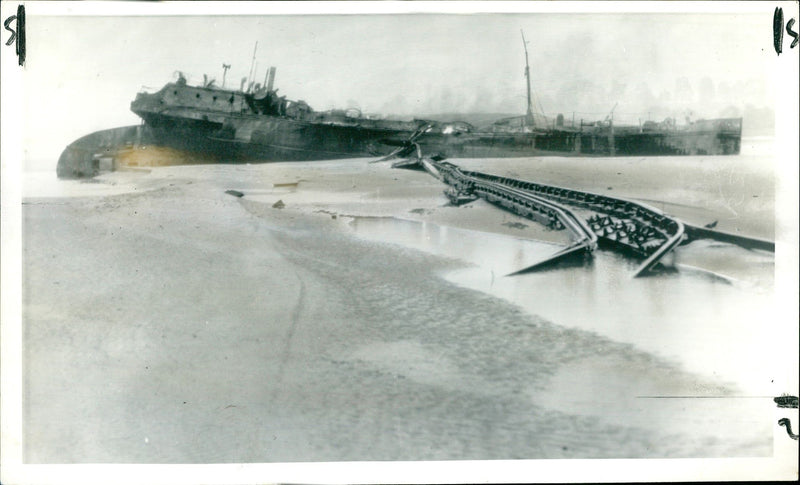 The tanker-barges Arkendale and Wastdale. - Vintage Photograph