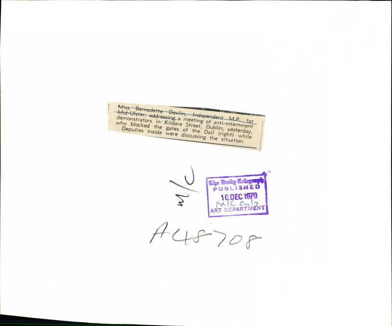 Dail Ireland - Vintage Photograph