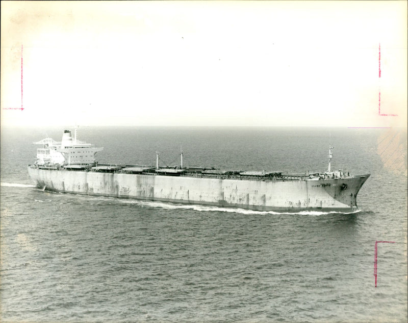 The british flagged tanker gentle breeze. - Vintage Photograph