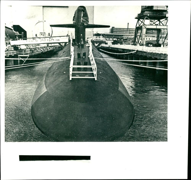 U.S.S. Ohio submarine. - Vintage Photograph