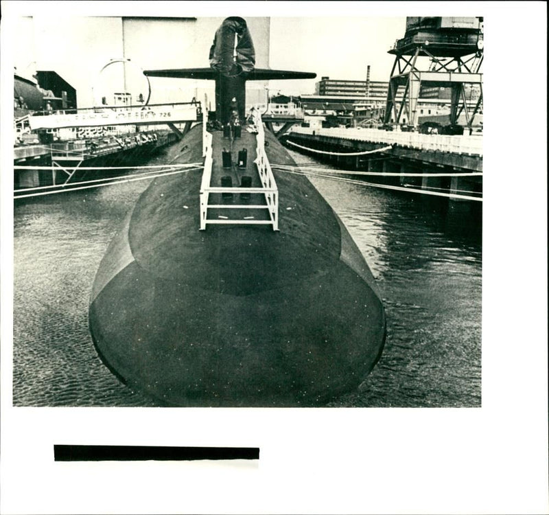 U.S.S. Ohio submarine. - Vintage Photograph