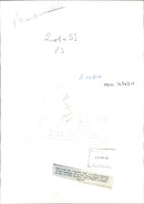 A police drawing of the killer who killed Caroline Harris-Read - Vintage Photograph