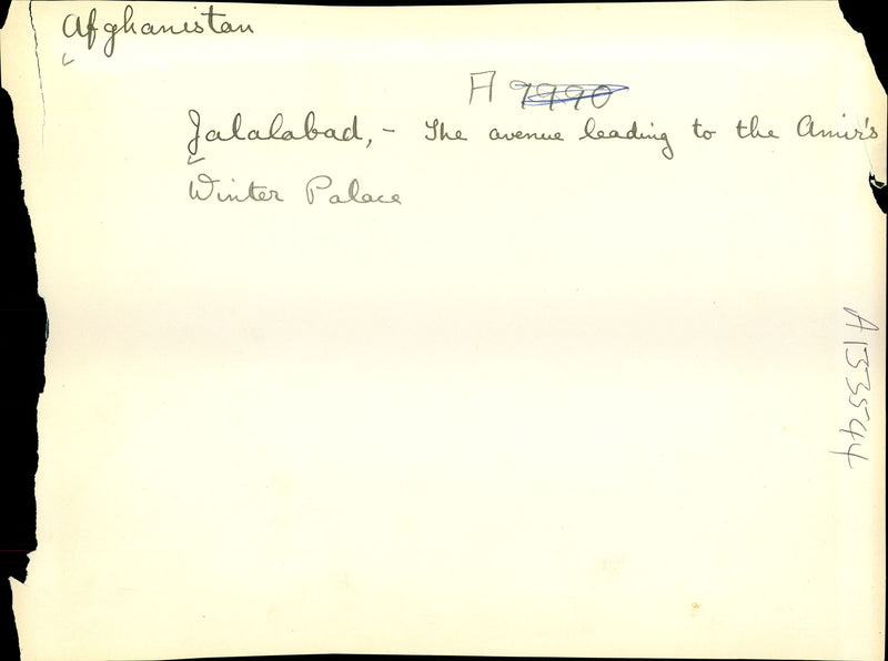 The avenue leading to the Amir's Winter Palace. - Vintage Photograph