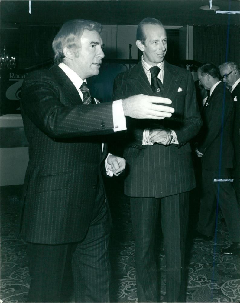 Sir Ernest Harrison with Ernie Harrison. - Vintage Photograph