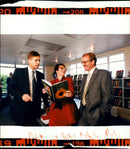 Delia Smith with Prince charles and terry waites. - Vintage Photograph