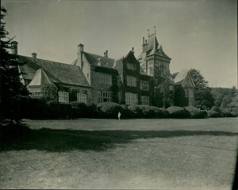 A view of Adsdean House, Chichester. - Vintage Photograph