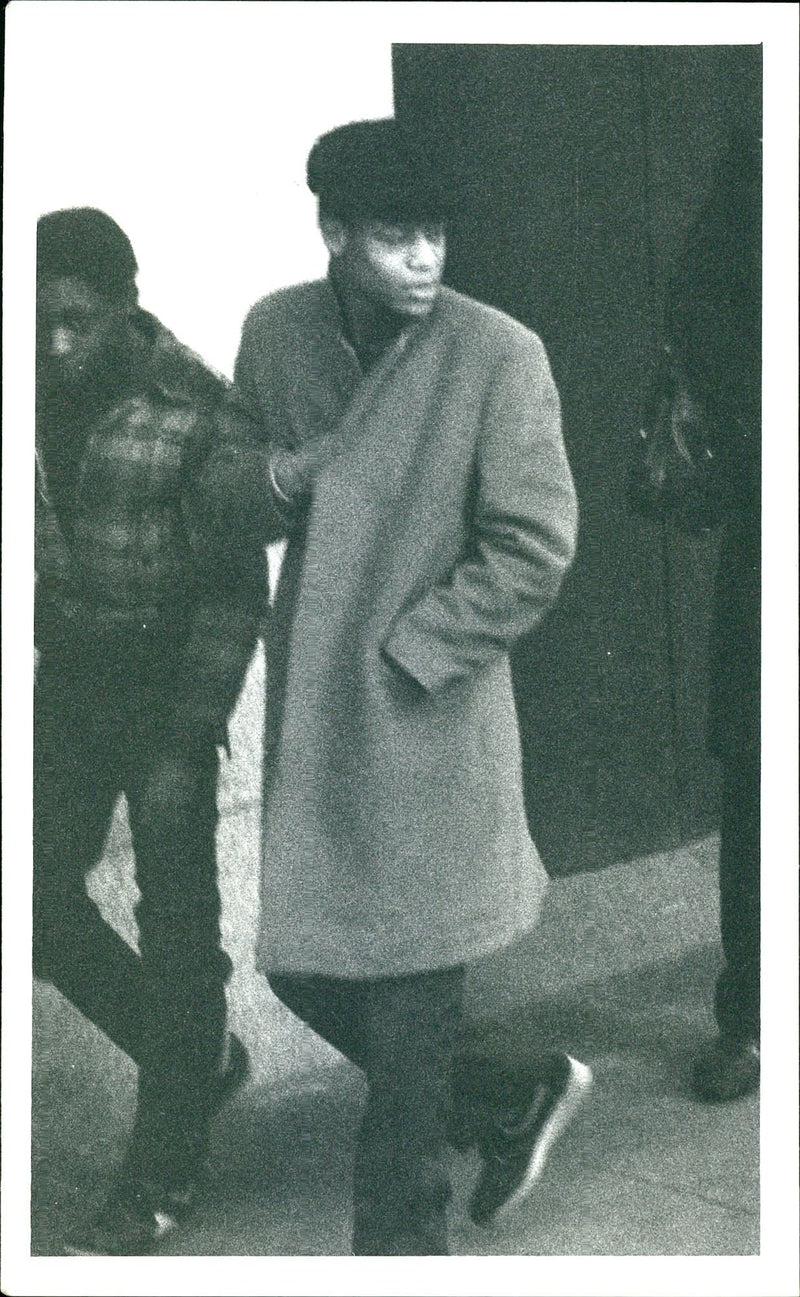 Terry May murder trial at Old Bailey. - Vintage Photograph