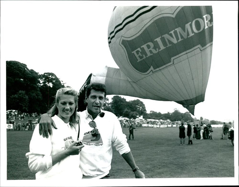 Tracey Childs with Tony Anholt. - Vintage Photograph
