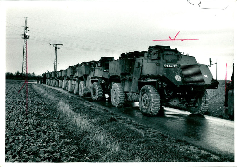 The Armoured Personnel Carrier Saracen. - Vintage Photograph