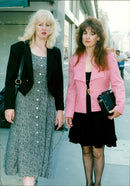 Murdered Stephen Davidson's sisters outside the court - Vintage Photograph