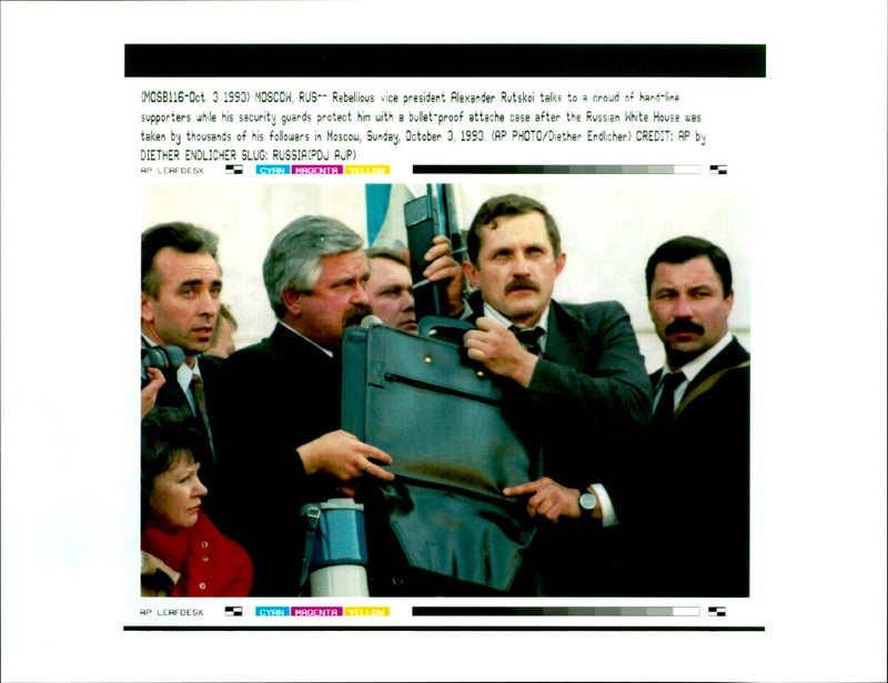 Alexander Rutskoy. - Vintage Photograph