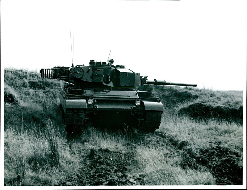 Vickers main battle tank. - Vintage Photograph