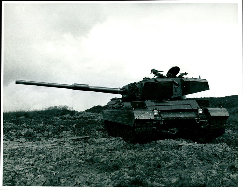 Vickers main battle tank. - Vintage Photograph