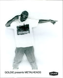 English musician 'Goldie' in album Metalheads - Vintage Photograph