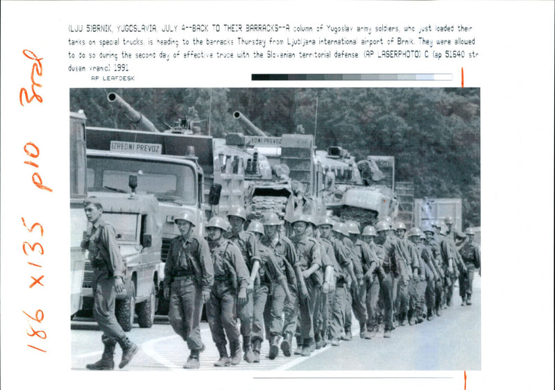 Yugoslav Army Soldiers - Vintage Photograph