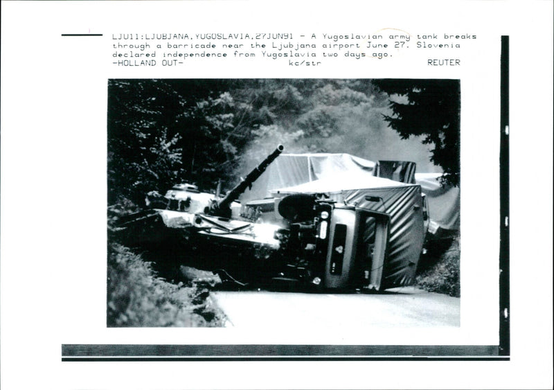 Yugoslavia Army Tank - Vintage Photograph